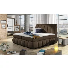 Vincenzo 160x200 boxspring ágy  barna