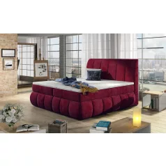 Vincenzo 160x200 boxspring ágy  piros