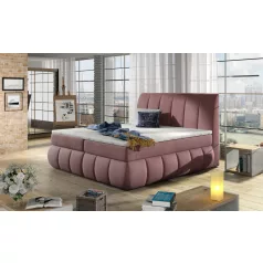 Vincenzo 160x200 boxspring ágy  rózsaszín
