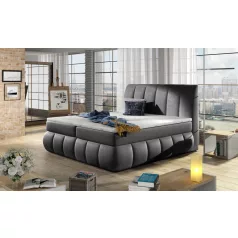 Vincenzo 160x200 boxspring ágy  sötétszürke