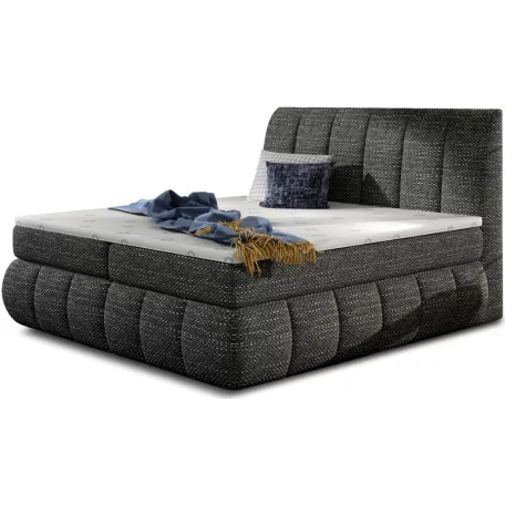 Vincenzo 180x200 boxspring ágy  sötétszürke