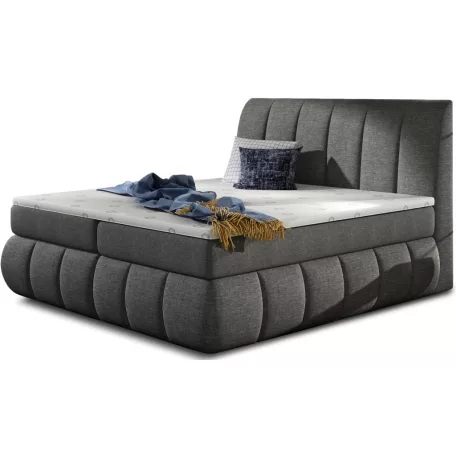 Vincenzo 180x200 boxspring ágy  sötétszürke