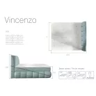 Vincenzo 180x200 boxspring ágy  zöld