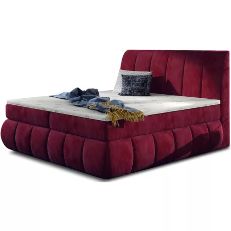 Vincenzo 180x200 boxspring ágy  piros