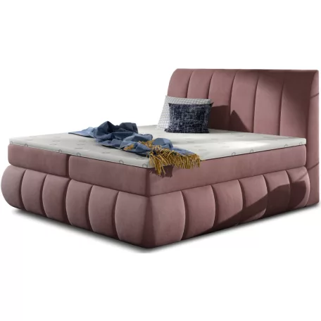 Vincenzo 180x200 boxspring ágy  rózsaszín