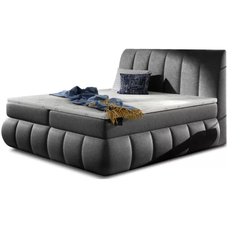 Vincenzo 180x200 boxspring ágy  sötétszürke