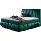 Vincenzo 180x200 boxspring ágy  sötétzöld
