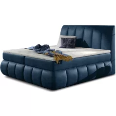 Vincenzo 180x200 boxspring ágy  sötétkék
