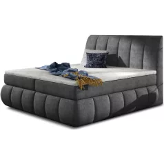 Vincenzo 180x200 boxspring ágy  sötétszürke
