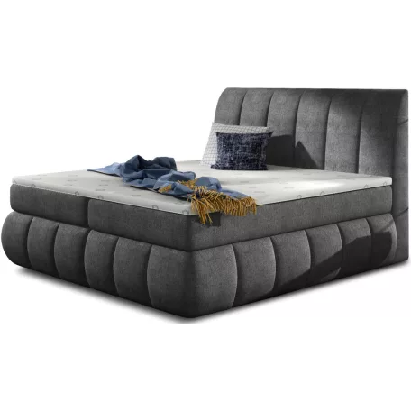 Vincenzo 180x200 boxspring ágy  sötétszürke