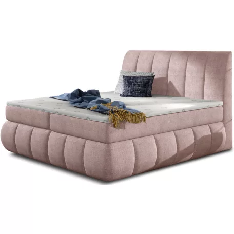 Vincenzo 180x200 boxspring ágy  rózsaszín