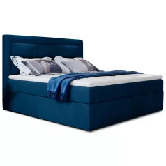Vivre 160x200 boxspring ágy  sötétkék