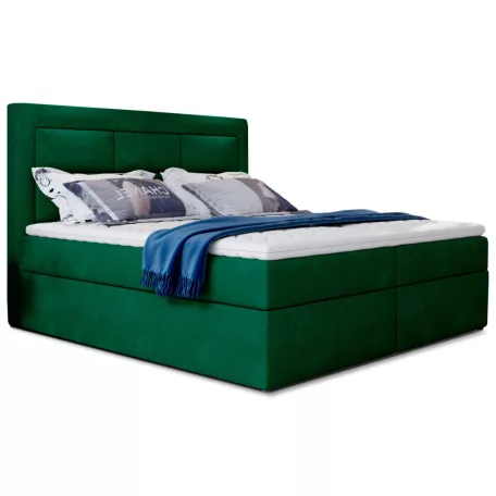 Vivre 180x200 boxspring ágy  sötétzöld