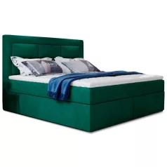 Vivre 180x200 boxspring ágy  sötétzöld