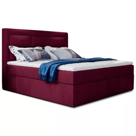 Vivre 180x200 boxspring ágy  sötétlila