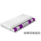 Paola Táskarugós matrac 160x200 hipoallergén huzat, fehér