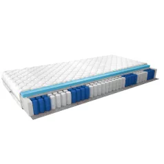 Pedro Táskarugós matrac 200x200 medicott ezüst, fehér