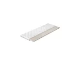 Topper latex 90x200 hipoallergén huzat, fehér
