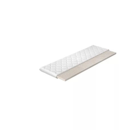 Topper latex 90x200 hipoallergén huzat, fehér