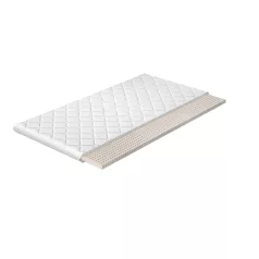 Topper latex 140x200 hipoallergén huzat, fehér