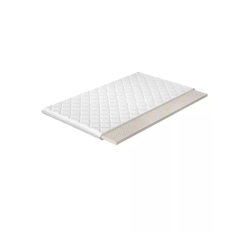 Topper latex 160x200 hipoallergén huzat, fehér