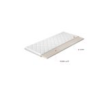 Topper latex 180x200 hipoallergén huzat, fehér