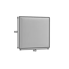 Quadratta 40x40 kárpitozott panel, világosbarna