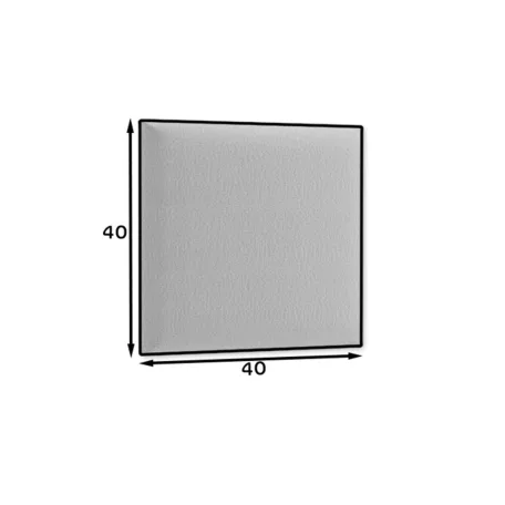 Quadratta 40x40 kárpitozott panel, világosbarna