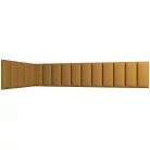 Quadratta 100x220x50 kárpitozott panel, sárga