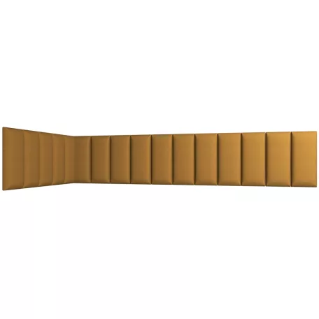 Quadratta 100x220x50 kárpitozott panel, sárga