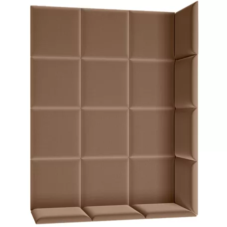 Quadratta 120x160 kárpitozott panel, világosbarna