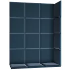 Quadratta 120x160 kárpitozott panel, kék