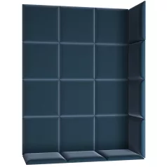 Quadratta 120x160 kárpitozott panel, kék