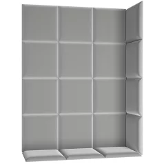 Quadratta 120x160 kárpitozott panel, szürke