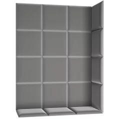 Quadratta 120x160 kárpitozott panel, szürke