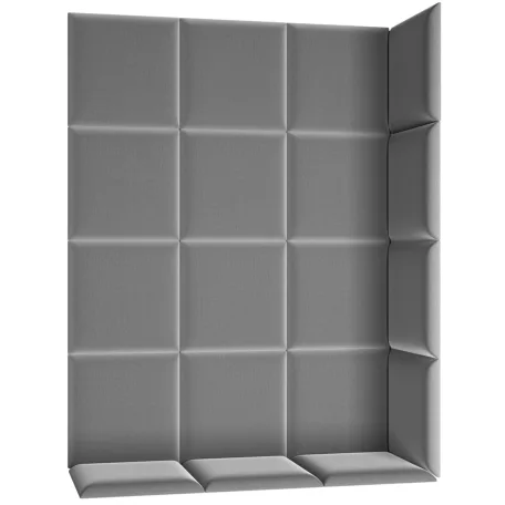 Quadratta 120x160 kárpitozott panel, szürke