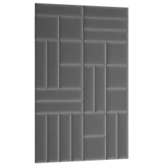 Quadratta 120x195 kárpitozott panel, szürke