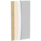 Quadratta 120x195 kárpitozott panel, szürke