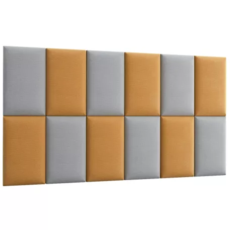 Quadratta 180x100 kárpitozott panel, sárga
