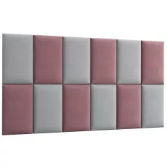 Quadratta 180x100 kárpitozott panel, hamvas