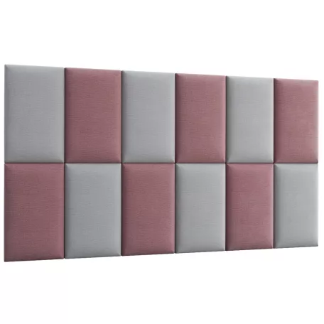 Quadratta 180x100 kárpitozott panel, hamvas