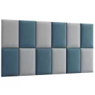 Quadratta 180x100 kárpitozott panel, kék