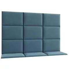 Quadratta 180x120 kárpitozott panel, kék