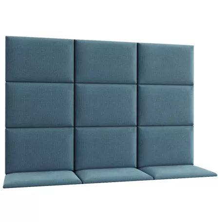 Quadratta 180x120 kárpitozott panel, kék