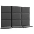 Quadratta 180x120 kárpitozott panel, sötétszürke