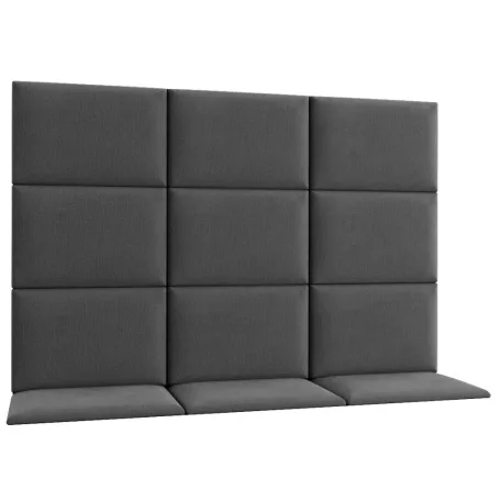 Quadratta 180x120 kárpitozott panel, sötétszürke