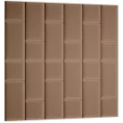 Quadratta 180x180 kárpitozott panel, világosbarna