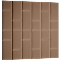 Quadratta 180x180 kárpitozott panel, világosbarna