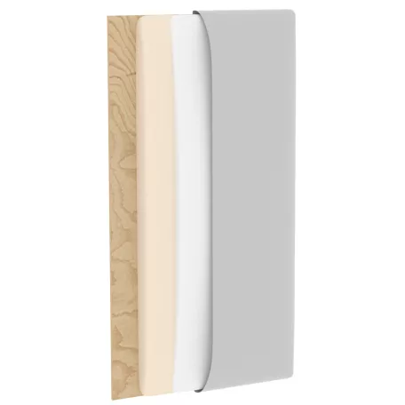 Quadratta 180x180 kárpitozott panel, hamvas