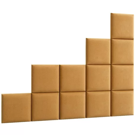 Quadratta 200x160 kárpitozott panel, sárga